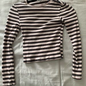Pink Striped Divided H & M Shirt